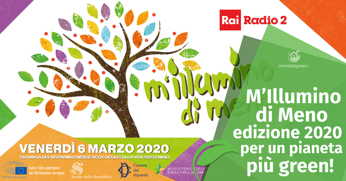 M'Illimumino di Meno 2020: per un pianeta più green