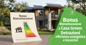 Bonus Ristrutturazione e Casa Green: Detrazioni, efficienza energetica e Incentivi