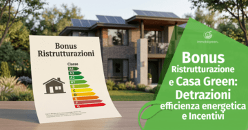 Bonus Ristrutturazione e Casa Green: Detrazioni, efficienza energetica e Incentivi